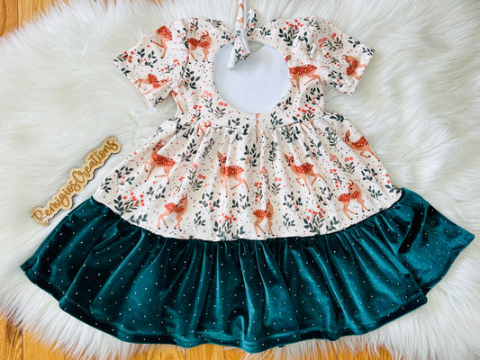 RTS 2T Tie Back Tier Tunic Dress