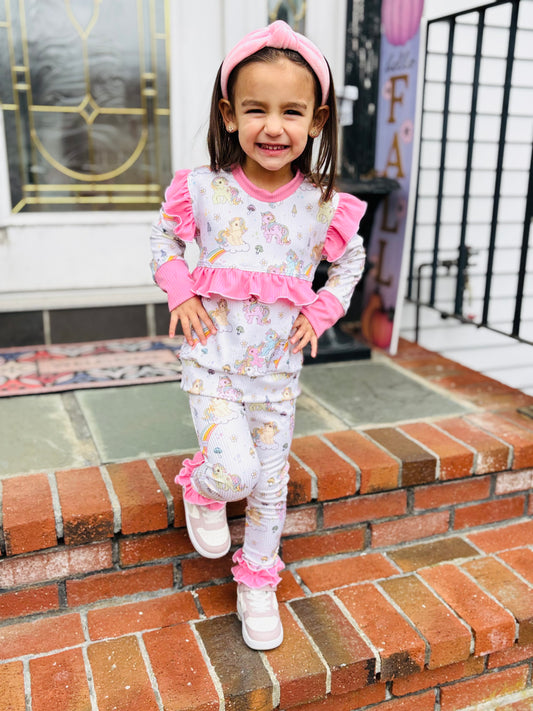 Custom Ruffled Leggings Set (upload file)