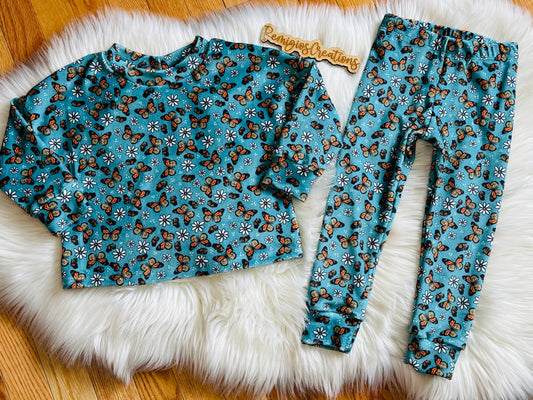 RTS Velvet 2T Leggings Lounge Set