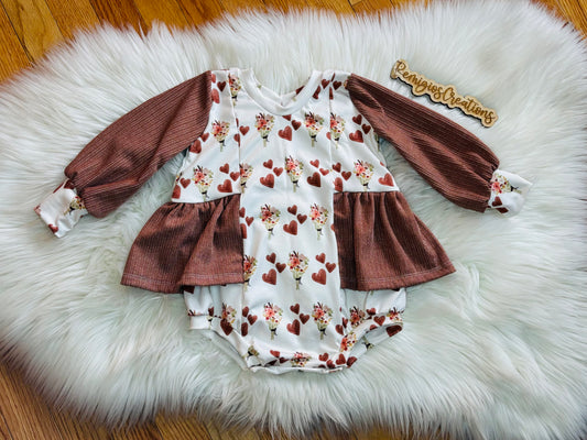 RTS 12-18 Violet Panel Romper