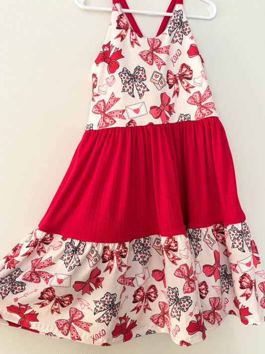 RTS 6Y Crossback Tier Tunic Dress