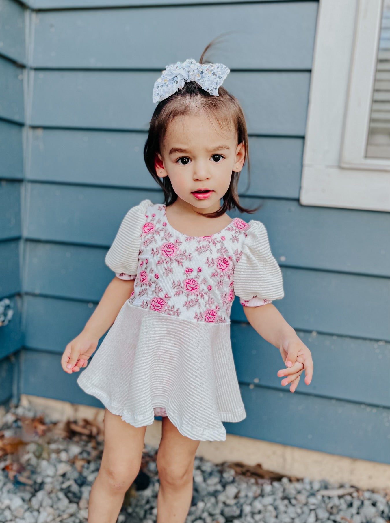 Custom Short Puff Sleeve Brielle Bodysuit (upload file)