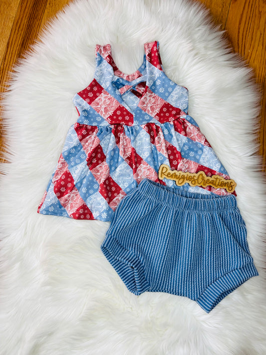 Custom Louisa Top w/Shorties (Upload File)