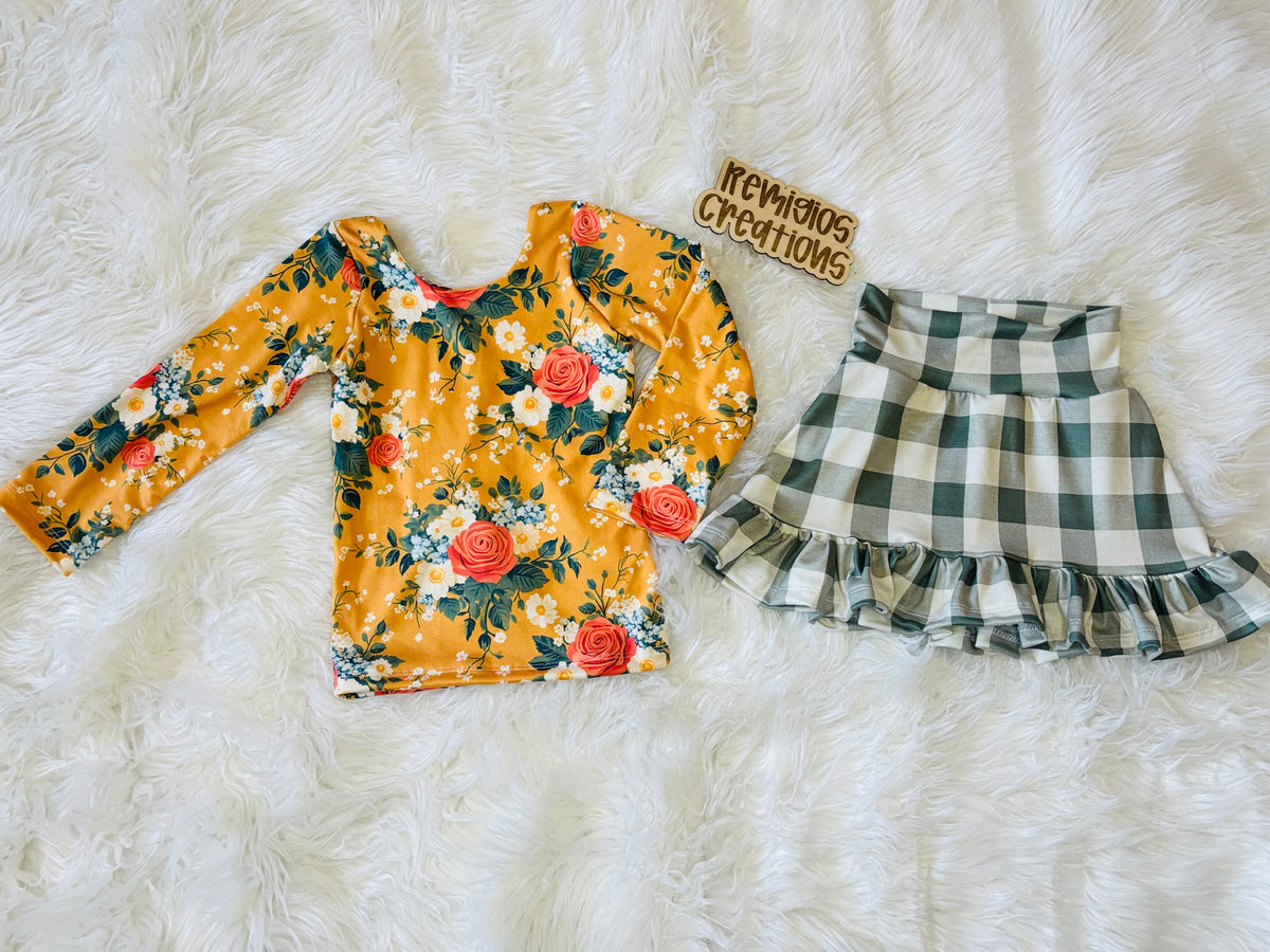 RTS 2T Long Sleeve w/Ruffle Skort