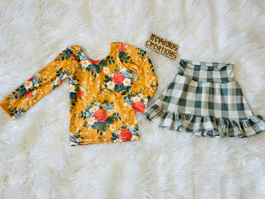 RTS 2T Long Sleeve w/Ruffle Skort