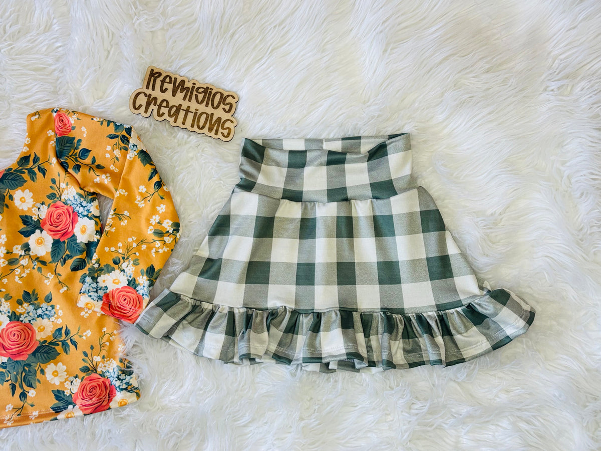 RTS 2T Long Sleeve w/Ruffle Skort