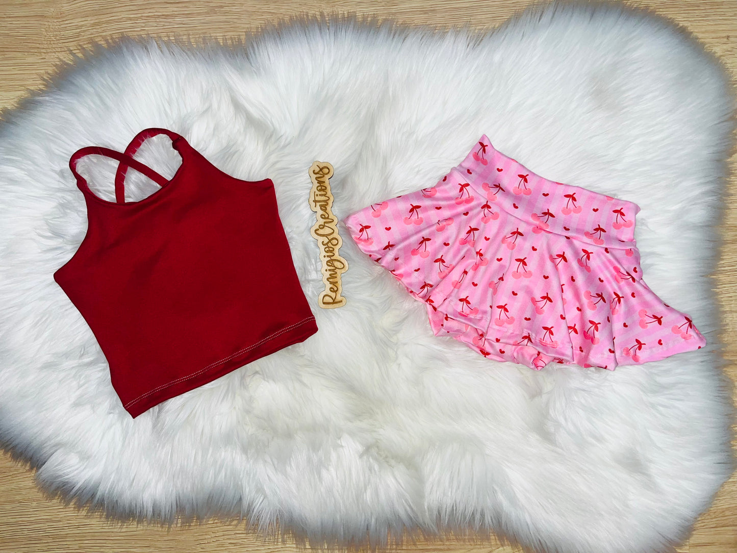 Custom Brielle Crossback Tank w/Skirted Bummies (upload file)