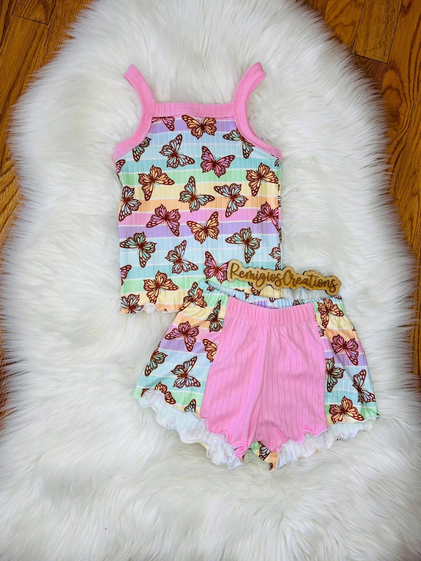 Custom Cami Top w/Colorblock Breezy Shorts (upload file)