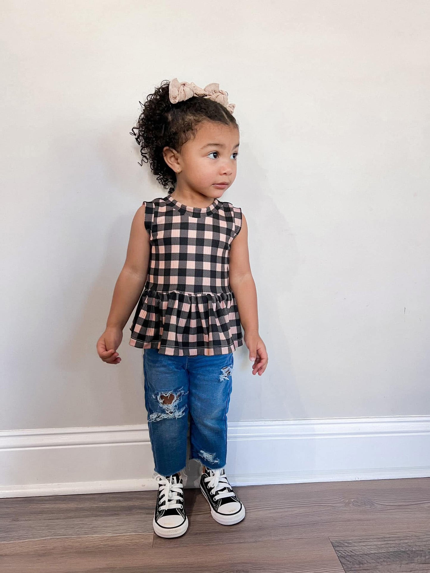 Custom Olive Ruffle Top (upload file)