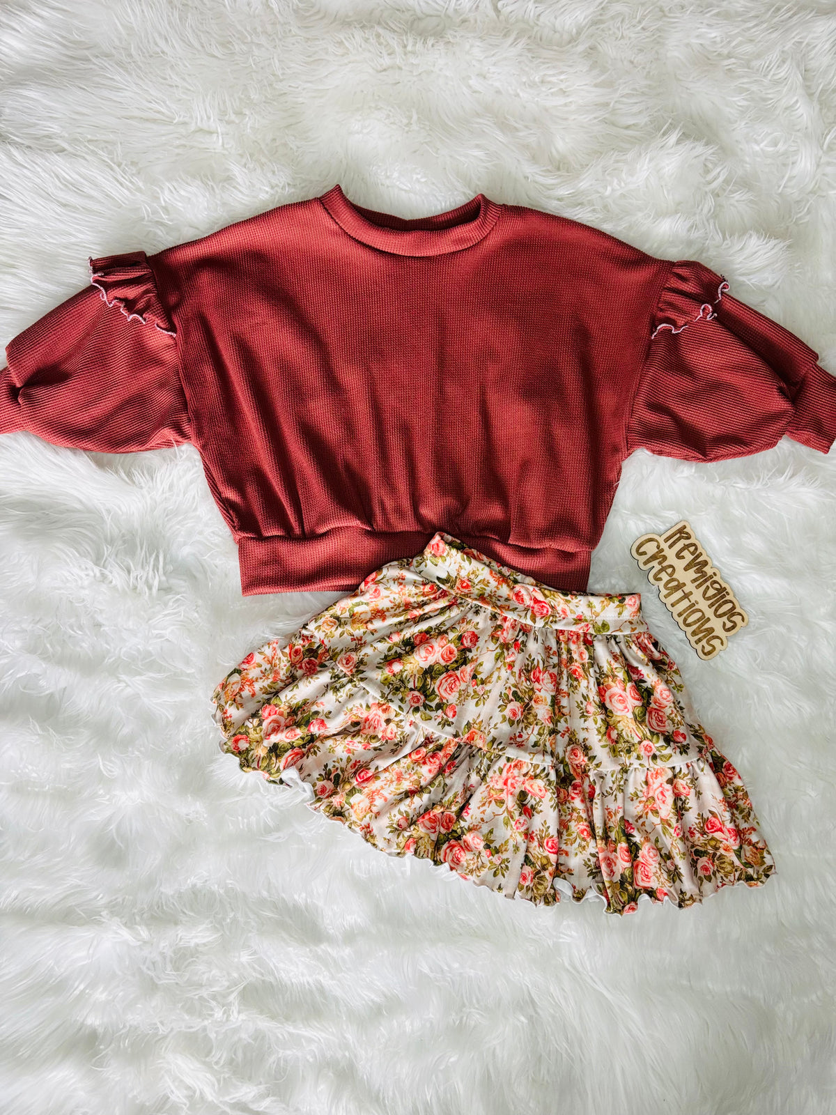 Custom Oversized Ruffle Sweater (upload file)