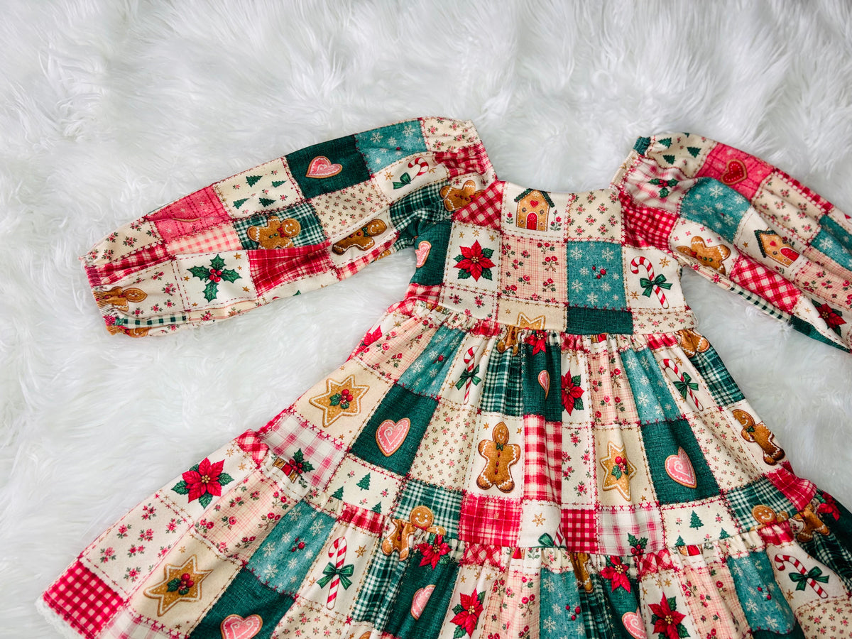 Custom Tiered Elastic Sleeve Dress (upload file)