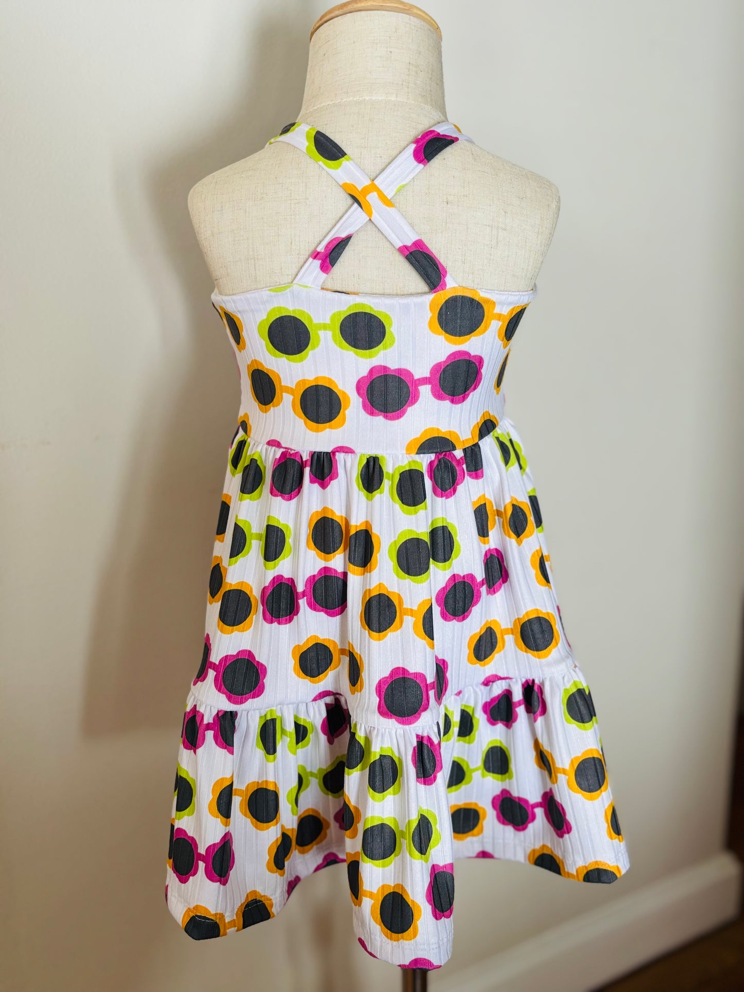 RTS 12-18 Crossback Tunic Tiered Dress