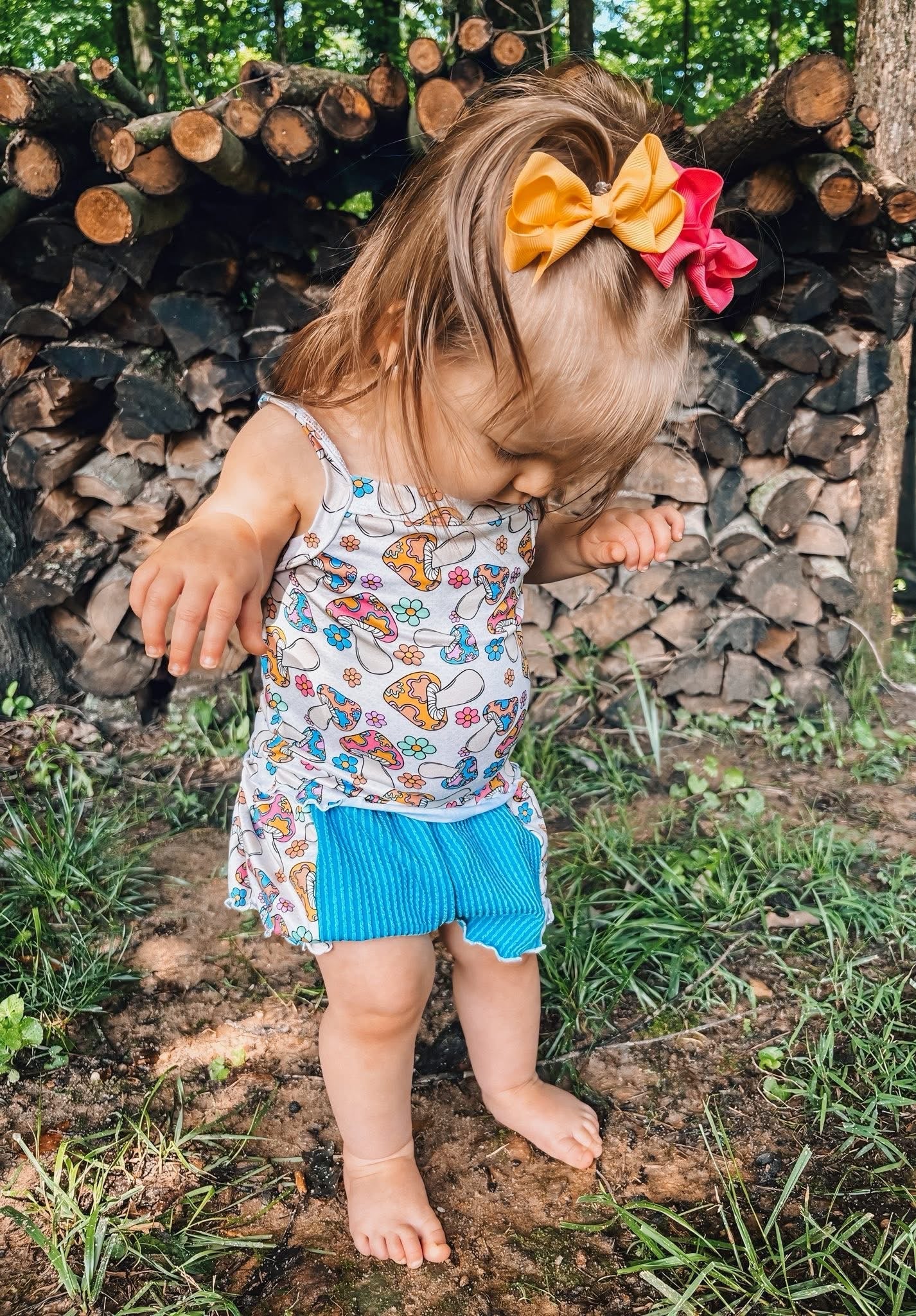 Custom Cami Top w/Colorblock Breezy Shorts (upload file)