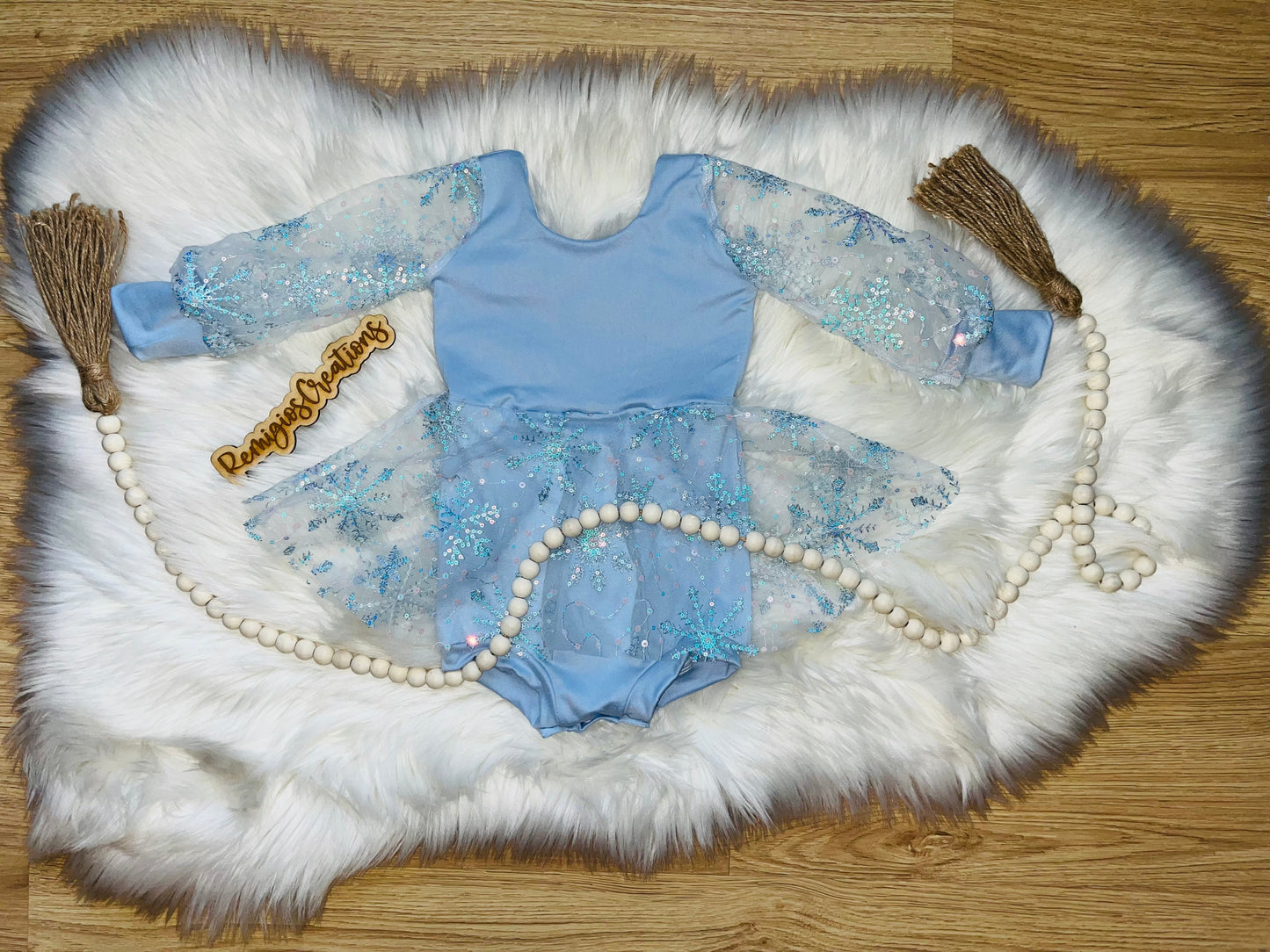 Custom Lace Puff Sleeve Brielle Bodysuit (upload files)