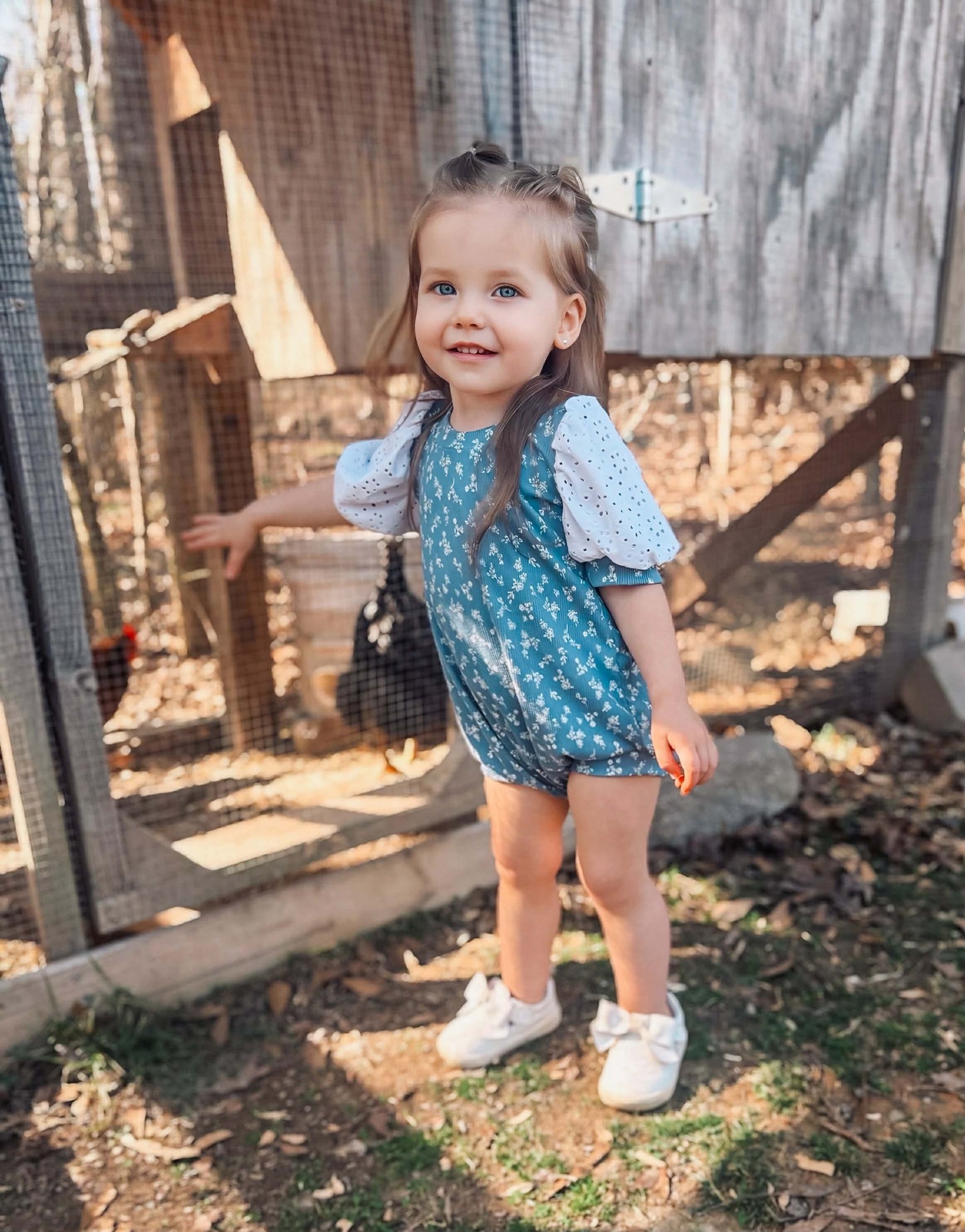 Custom Violet Bubble Romper (upload file)