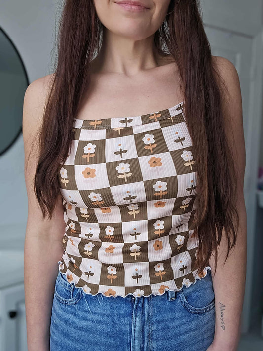 Custom Adult Cami Crop Tanks (upload file)
