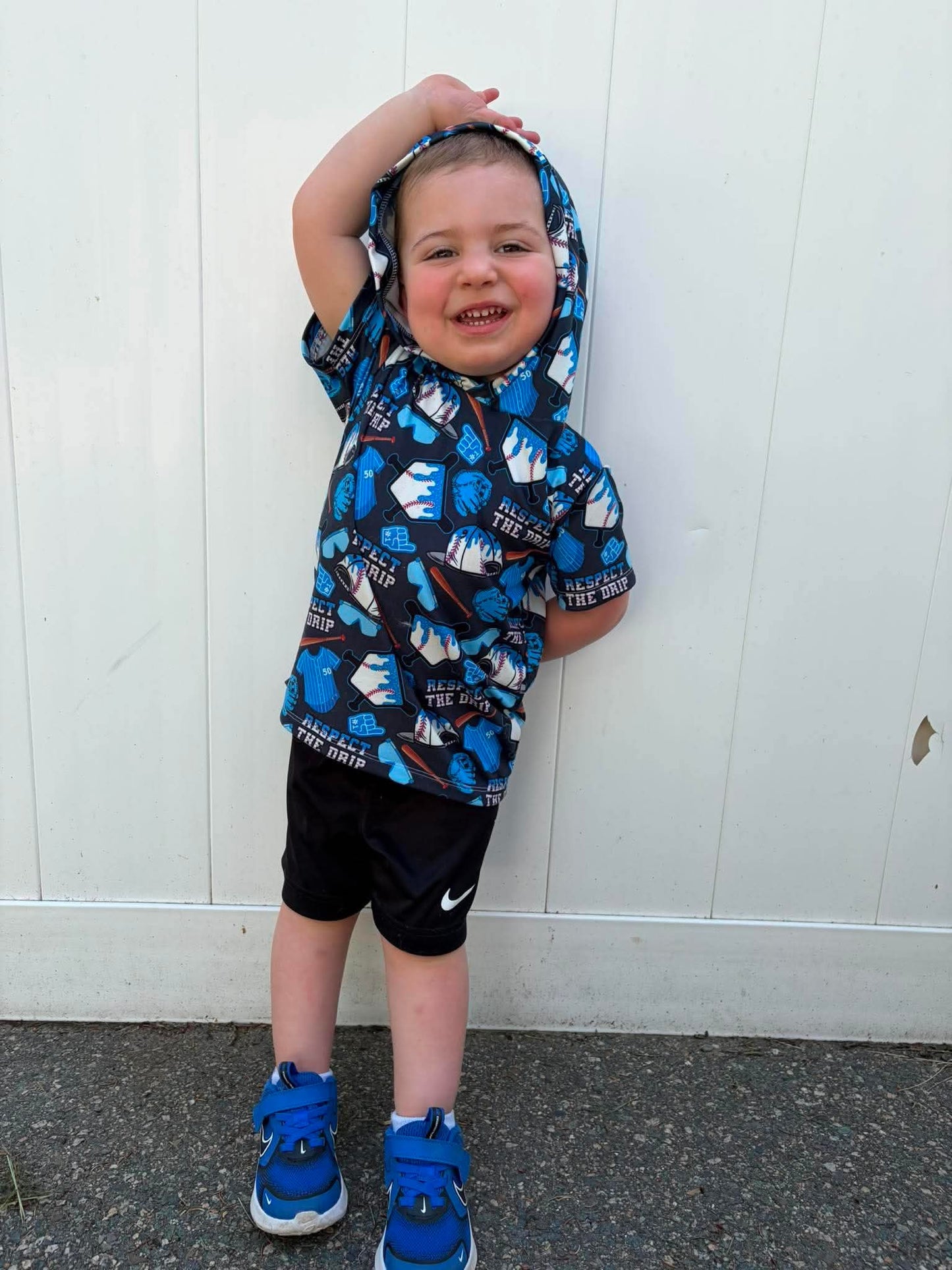 Custom Boys Hooded Tee (upload file)