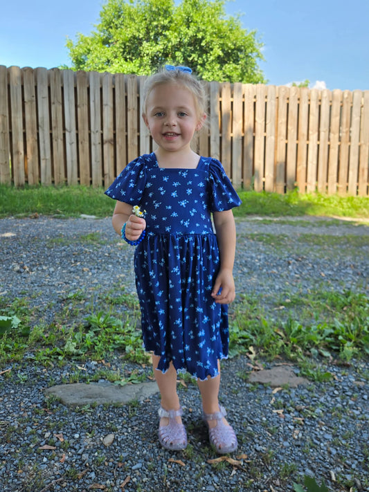 Custom Bubble Sleeve Dress (upload file)
